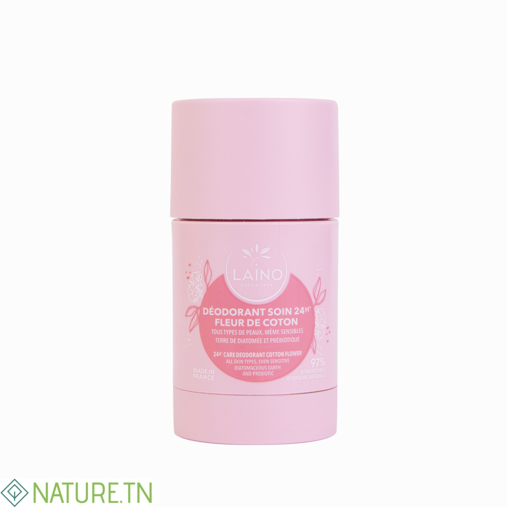 LAINO DEODORANT SOLIDE FLEUR DE COTON 60GR 3 LAINO DEODORANT SOLIDE FLEUR DE COTON 60GR