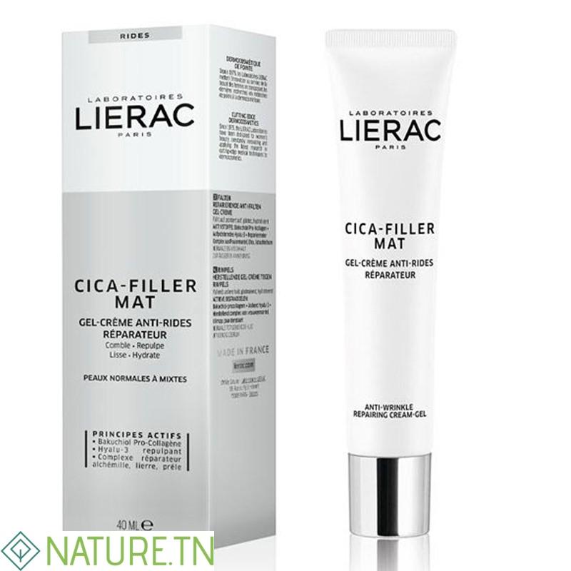 LIERAC CICA-FILLER GEL-CREME MAT ANTI-RIDES REPARATEUR 40ML 3 LIERAC CICA-FILLER GEL-CREME MAT ANTI-RIDES REPARATEUR 40ML