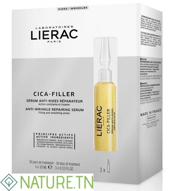 LIERAC CICA-FILLER SERUM ANTI-RIDES REPARATEUR 3 AMPOULES *10ML 2 LIERAC CICA-FILLER SERUM ANTI-RIDES REPARATEUR 3 AMPOULES *10ML 2