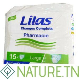 LILAS COUCHES ADULTES CONFORT PROTECT LARGE 15 PIECES