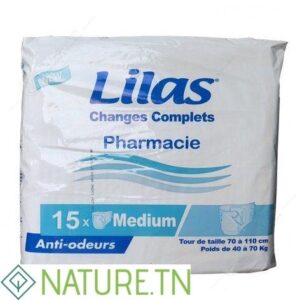 LILAS COUCHES ADULTES CONFORT PROTECT MEDIUM 15 PIECES