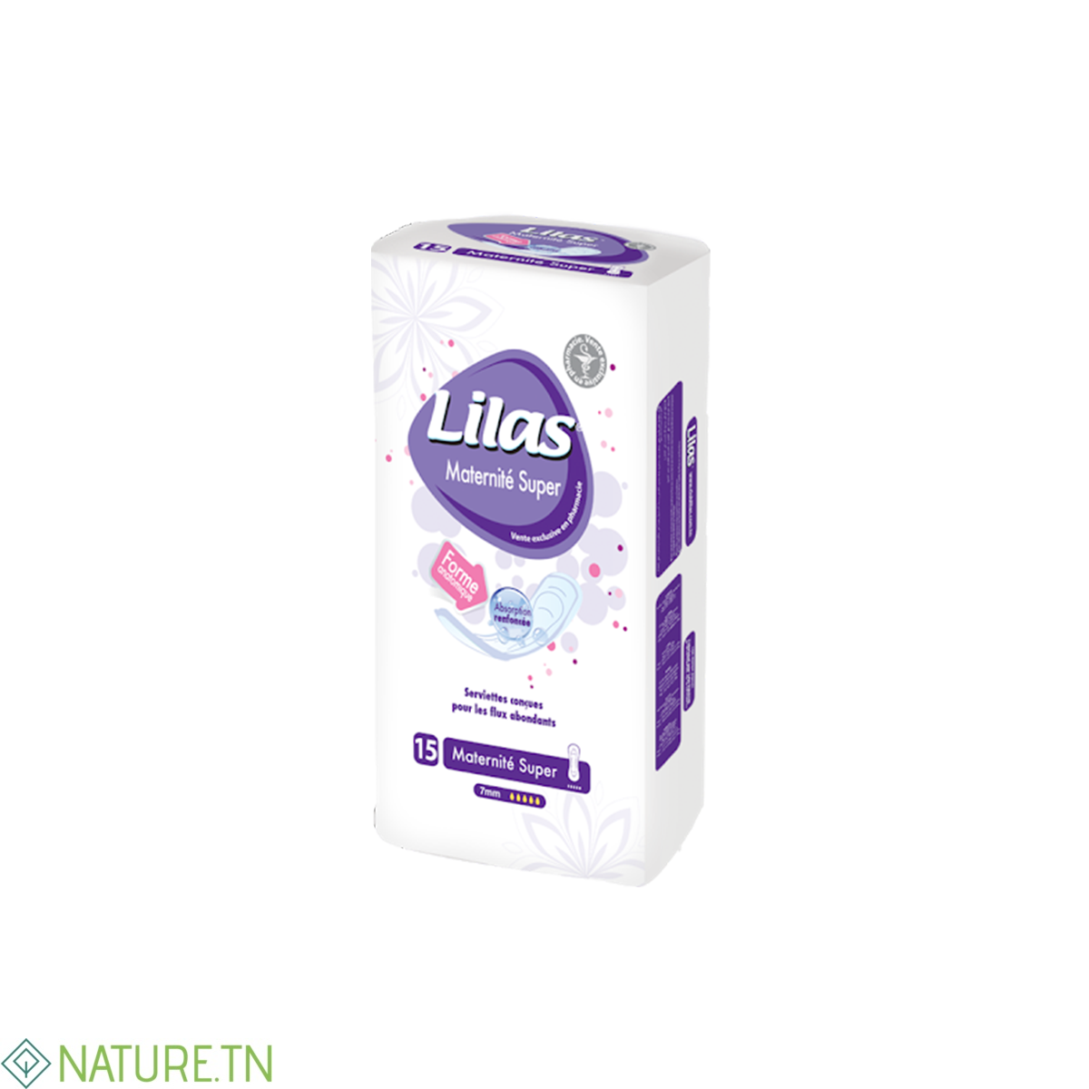LILAS SERVIETTES MATERNITE SUPER PHARMACIE 15 PIECES 1 LILAS SERVIETTES MATERNITE SUPER PHARMACIE 15 PIECES 1