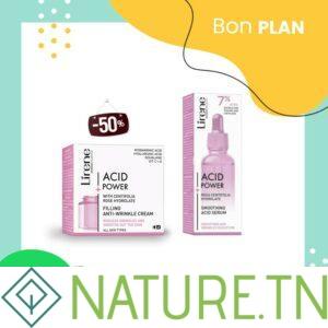 LIRENE ACID POWER SERUM LISSANT 30ML+FILLING ANTI AGE CREAM 50ML(-50%)