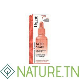 LIRENE ACIDE POWER SERUM EXFOLIANT A L’HYDROLAT DE PAMPLEMOUSSE 30ML