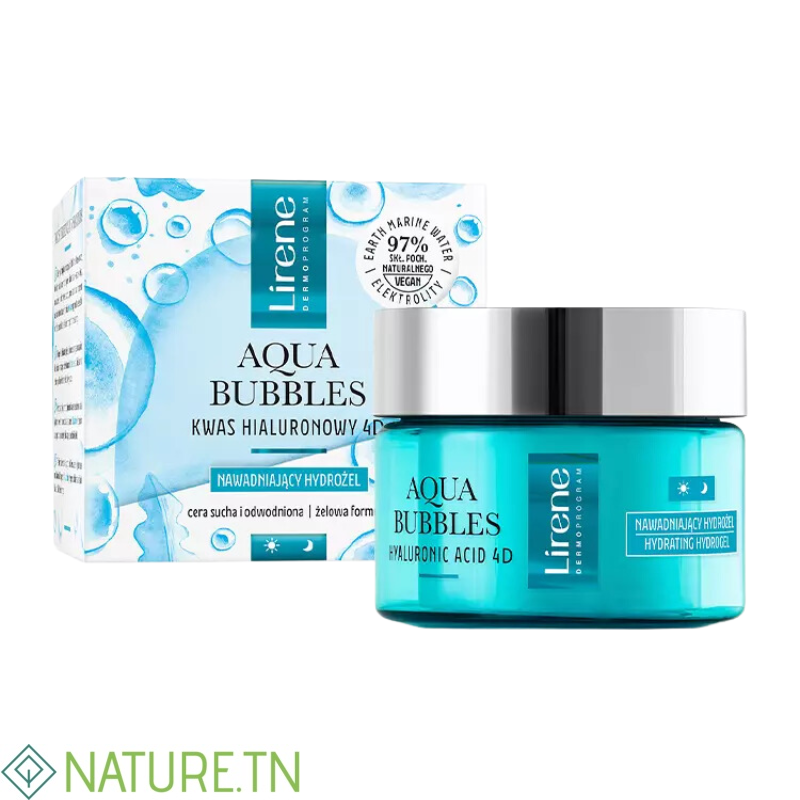 LIRENE AQUA BUBBLES HYDRO GEL CREME VISAGE JOUR ET NUIT 50ML 3 LIRENE AQUA BUBBLES HYDRO GEL CREME VISAGE JOUR ET NUIT 50ML