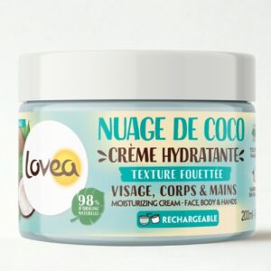 LOVEA CREME HYDRATANTE VISAGE CORPS ET MAINS NUAGE DE COCO 200ML