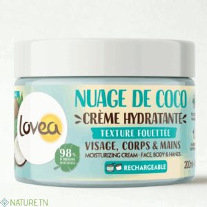 LOVEA CREME HYDRATANTE VISAGE CORPS ET MAINS NUAGE DE COCO 200ML