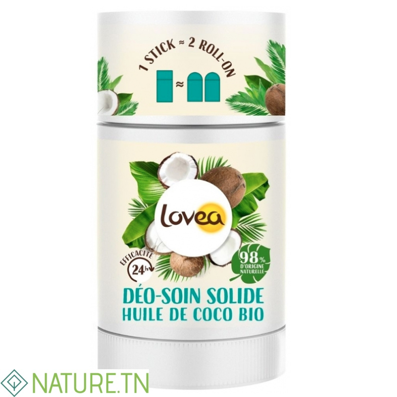 LOVEA DEODORANT SOIN SOLIDE HUILE DE COCO 50GR 1 LOVEA DEODORANT SOIN SOLIDE HUILE DE COCO 50GR 1