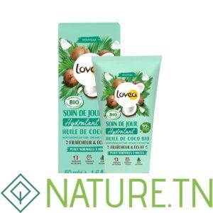 LOVEA SOIN DE JOUR HUILE DE COCO BIO PEAUX NORMALES A MIXTES 50ML