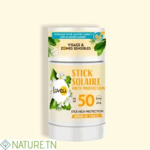 LOVEA STICK SOLAIRE VISAGE & ZONES SENSIBLES MONOI DE TAHITI HAUTE PROTECTION SPF50 40GR