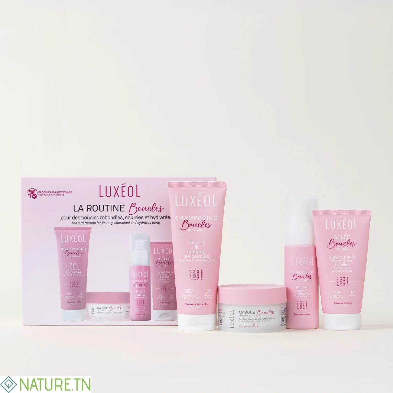 LUXEOL COFFRET ROUTINE BOUCLES FORMAT VOYAGE 1 LUXEOL COFFRET ROUTINE BOUCLES FORMAT VOYAGE 1