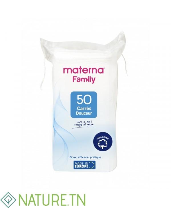 MATERNA COTON CARRES DOUCEUR 50 PIECES 2 MATERNA COTON CARRES DOUCEUR 50 PIECES 2