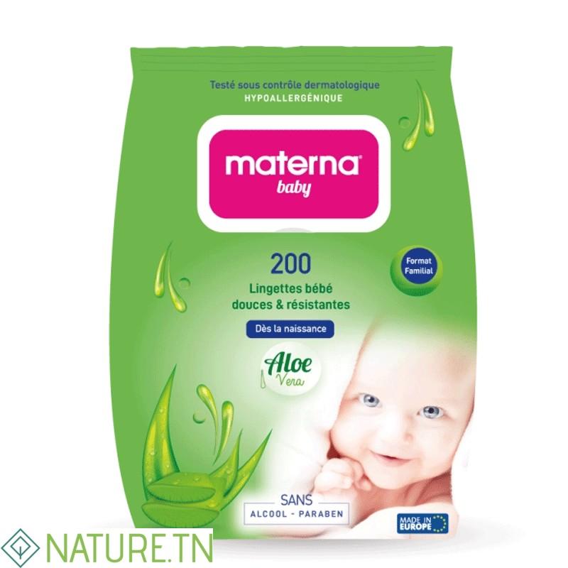 MATERNA LINGETTES BEBE BT/200 1 MATERNA LINGETTES BEBE BT/200 1