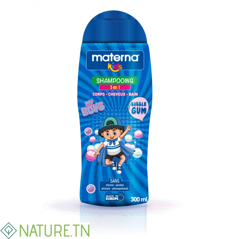 MATERNA SHAMPOOING 3EN1 KIDS BUBBLE GUM 300ML 1 MATERNA SHAMPOOING 3EN1 KIDS BUBBLE GUM 300ML 1