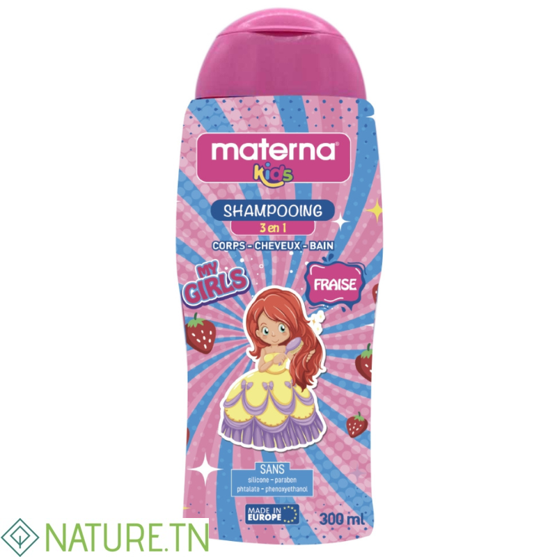 MATERNA SHAMPOOING 3EN1 KIDS FRAISE 300ML 1 MATERNA SHAMPOOING 3EN1 KIDS FRAISE 300ML 1