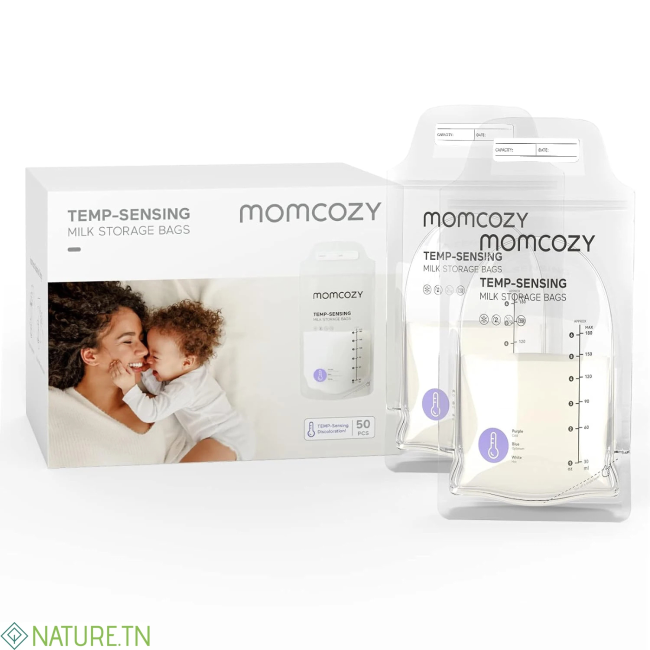 MOMCOZY SACS DE CONSERVATION DU LAIT MATERNEL LOT DE 50 SACS 1 MOMCOZY SACS DE CONSERVATION DU LAIT MATERNEL LOT DE 50 SACS 1
