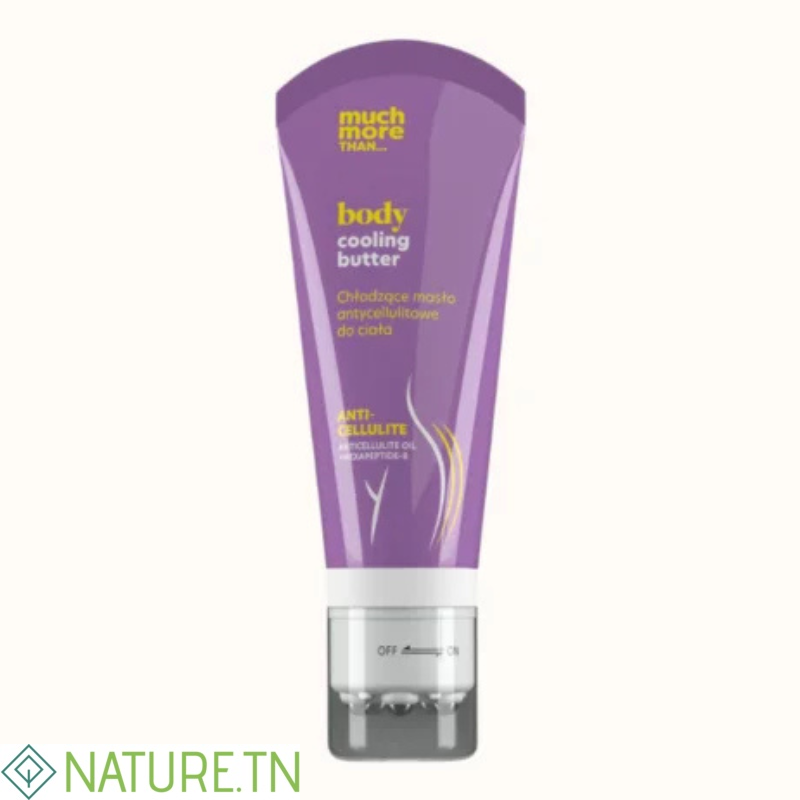 MUCH MORE THAN BEURRE CORPOREL RAFRICHISSANT ANTI-CELLULITE AVEC MASSEUR VIOLET 220ML 1