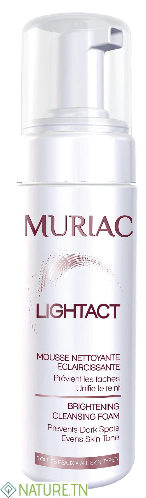 MURIAC LIGHTACT MOUSSE NETTOYANTE ECLAIRCISSANTE 150ML 3 MURIAC LIGHTACT MOUSSE NETTOYANTE ECLAIRCISSANTE 150ML