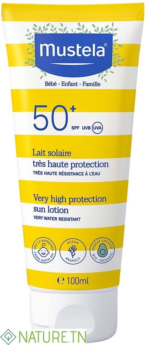 MUSTELA LAIT SOLAIRE TRES HAUTE PROTECTION SPF50+ 100ML 1
