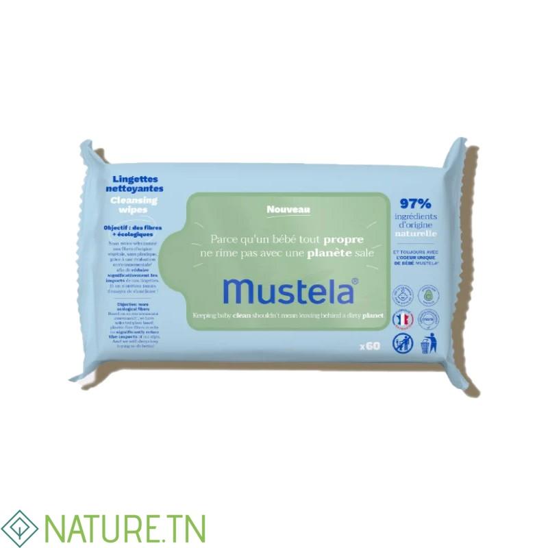 MUSTELA LINGETTES NETTOYANTES A L'AVOCAT BIO *60 LINGETTES 2