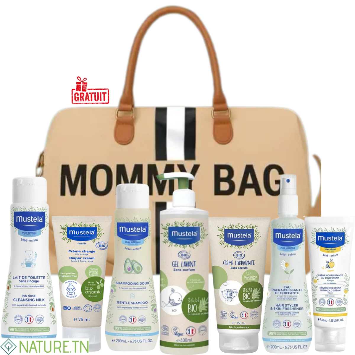 MUSTELA SAC MATERNITE MOMMY BAG 7 PRODUITS 1 MUSTELA SAC MATERNITE MOMMY BAG 7 PRODUITS 1