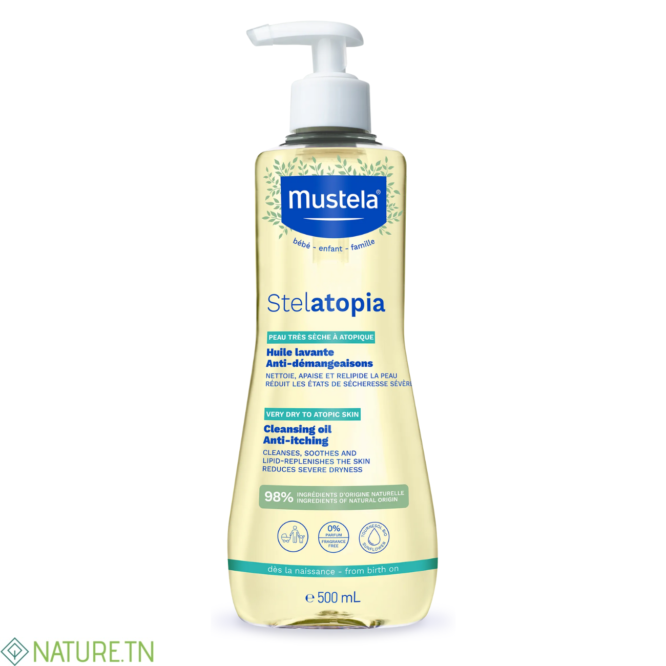 MUSTELA STELATOPIA HUILE LAVANTE 500ML 1 MUSTELA STELATOPIA HUILE LAVANTE 500ML 1