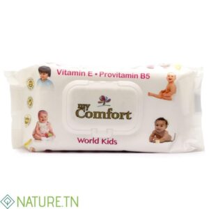MY COMFORT PREMIUM LINGETTES BEBE VITAMINE E + B5, 80 PIECES