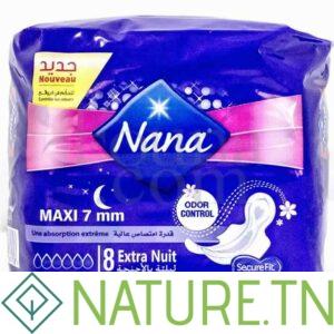 NANA serviette maxi extra nuit 8 pièces