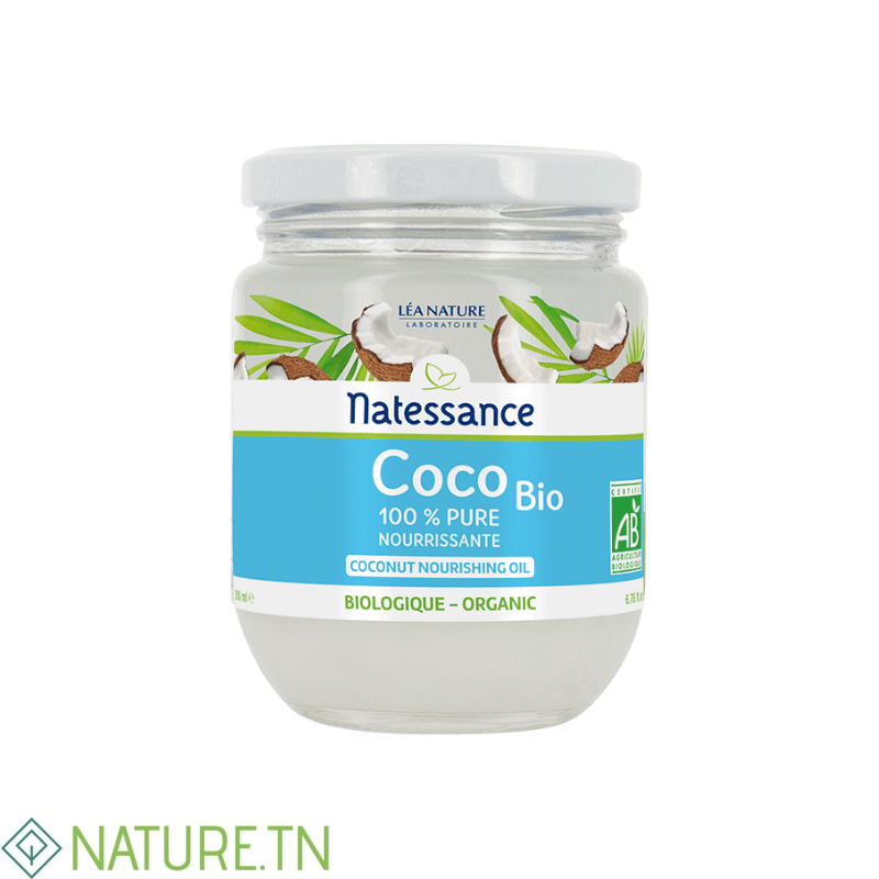 NATESSANCE HUILE DE COCO BIO 200ML 3 NATESSANCE HUILE DE COCO BIO 200ML
