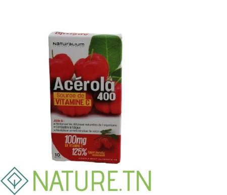 NATURALIUM ACEEROLA 400 10 GELULES 1 NATURALIUM ACEEROLA 400 10 GELULES 1