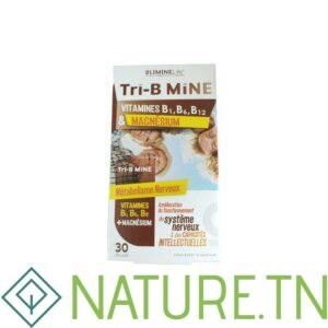 NATURALIUM TRI B MINE VITAMINES B1, B6, B12 & MAGNESIUM 30 GELULES