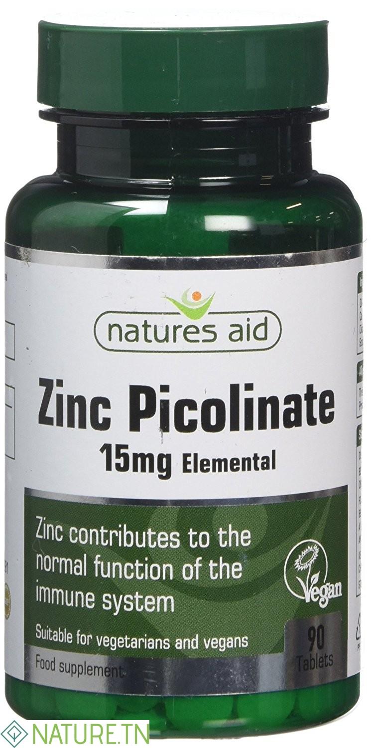NATURES AID ZINC PICOLINATE 30 COMPRIMES 1 NATURES AID ZINC PICOLINATE 30 COMPRIMES 1