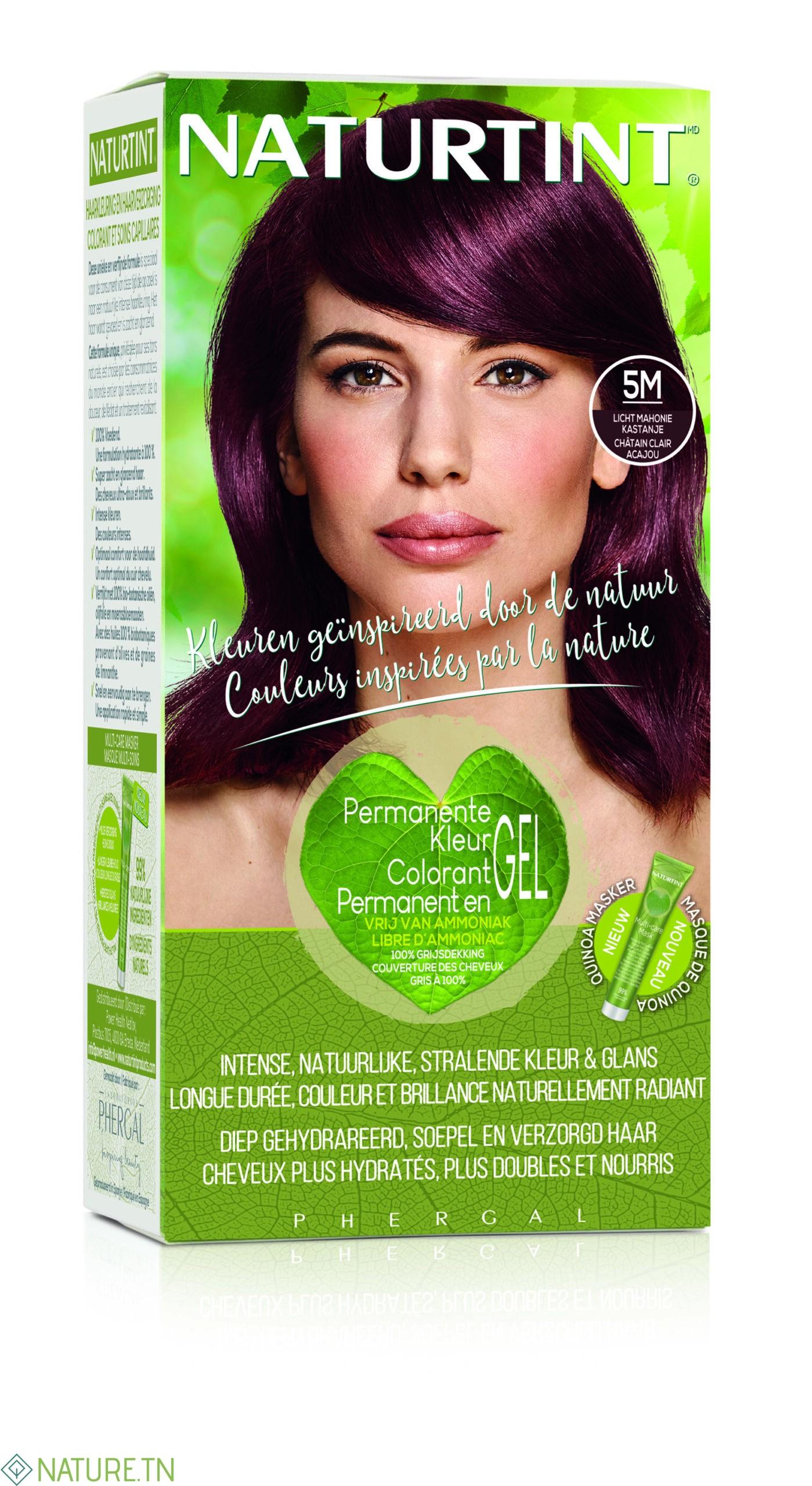 NATURTINT COLORATION PERMANANTE 5M CHATAIN CLAIRE ACAJOU 170 ML 3 NATURTINT COLORATION PERMANANTE 5M CHATAIN CLAIRE ACAJOU 170 ML