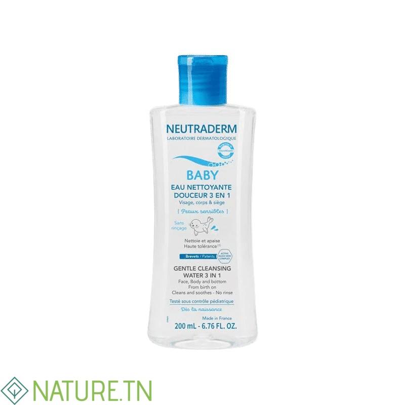 NEUTRADERM BABY EAU NETTOYANTE DOUCEUR 3 EN 1 200ML 3 NEUTRADERM BABY EAU NETTOYANTE DOUCEUR 3 EN 1 200ML