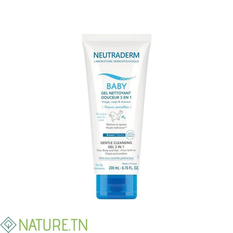 NEUTRADERM BABY GEL NETTOYANT DOUCEUR 3 EN 1 200ML 3 NEUTRADERM BABY GEL NETTOYANT DOUCEUR 3 EN 1 200ML