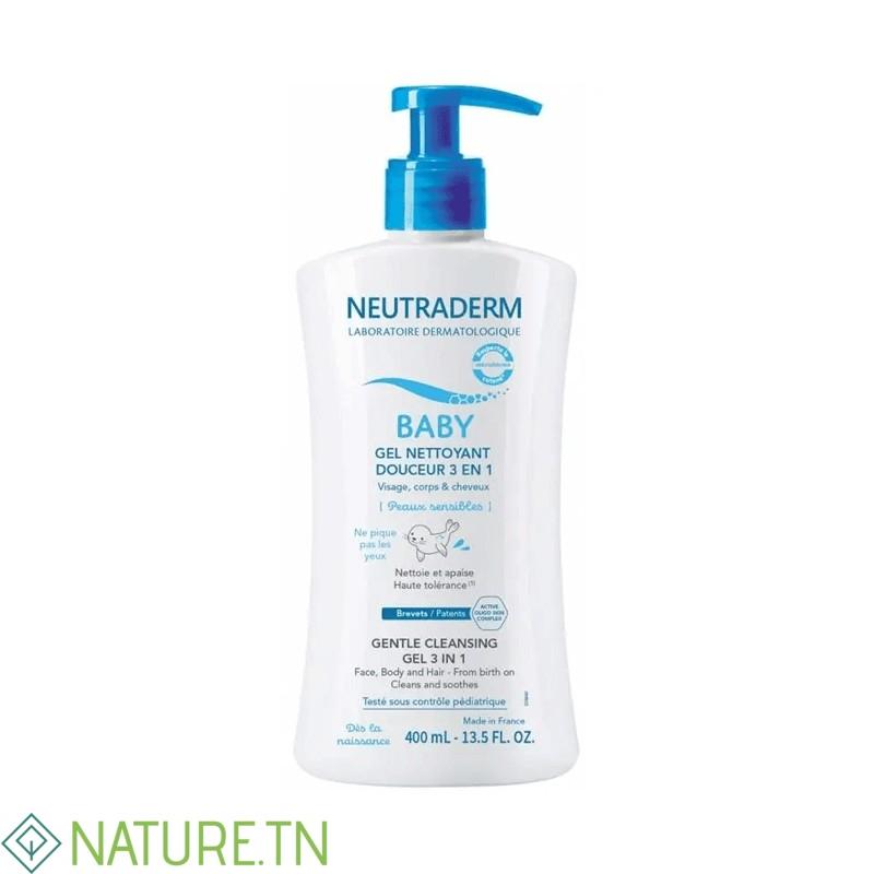 NEUTRADERM BABY GEL NETTOYANT DOUCEUR 3 EN 1 400ML 1 NEUTRADERM BABY GEL NETTOYANT DOUCEUR 3 EN 1 400ML 1