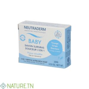 NEUTRADERM BABY SAVON SURGRAS 3 EN 1 100G