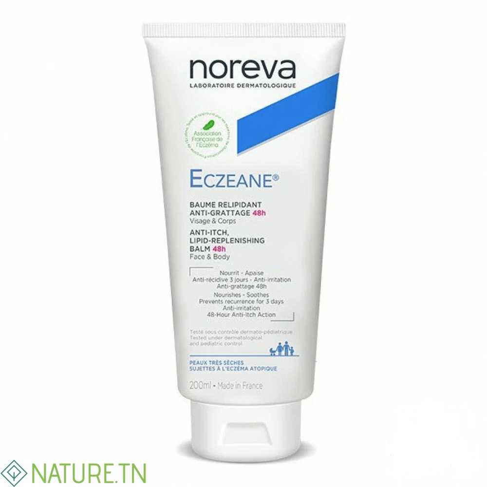 NOREVA ECZEANE BAUME RELIPIDANT ANTI GRATTAGE 48H 200ML 1 NOREVA ECZEANE BAUME RELIPIDANT ANTI GRATTAGE 48H 200ML 1