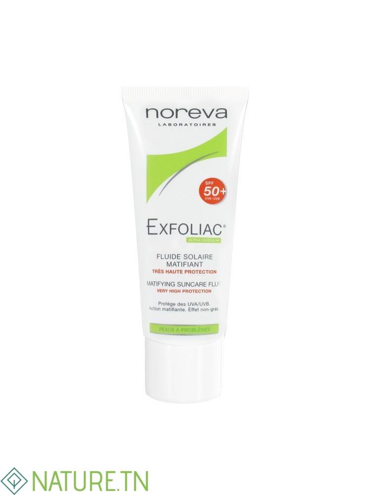 NOREVA EXFOLIAC FLUIDE SOLAIRE MATIFIANT SPF50+ 40ML 1