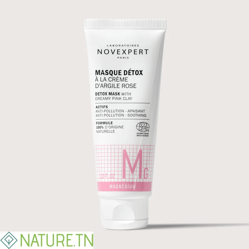 NOVEXPERT MASQUE DETOX A LA CREME D'ARGILE ROSE 75ML 3 NOVEXPERT MASQUE DETOX A LA CREME D'ARGILE ROSE 75ML