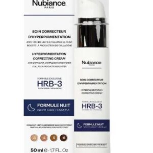 NUBIANCE CREME SOIN CORRECTEUR D’HYPERPIGMENTATION HRB-3 FORMULE NUIT 50ML