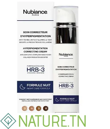 NUBIANCE CREME SOIN CORRECTEUR D'HYPERPIGMENTATION HRB-3 FORMULE NUIT 50ML 3 NUBIANCE CREME SOIN CORRECTEUR D'HYPERPIGMENTATION HRB-3 FORMULE NUIT 50ML