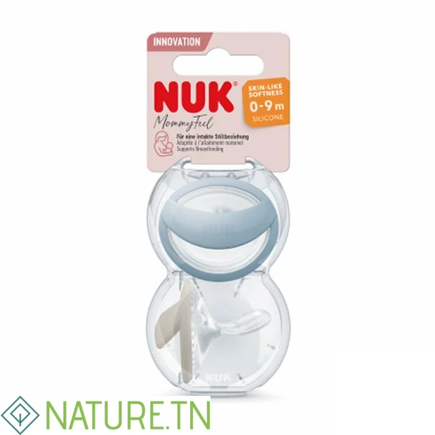 NUK 2 SUCETTES EN SILICONE MOMMYFEEL 0-9M AVEC BOITE 3 NUK 2 SUCETTES EN SILICONE MOMMYFEEL 0-9M AVEC BOITE