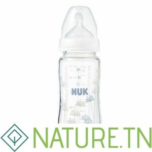 NUK BIBERON EN VERRE FIRST CHOICE 0-6 MOIS 240ML