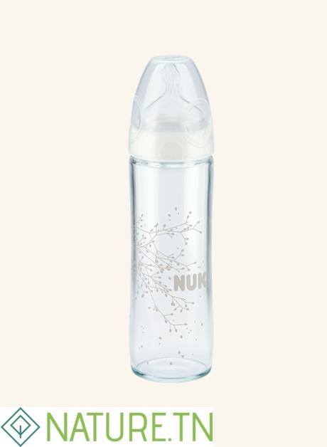 NUK BIBERON VERRE NEW CLASSIC 0-6M 240ML 3 NUK BIBERON VERRE NEW CLASSIC 0-6M 240ML