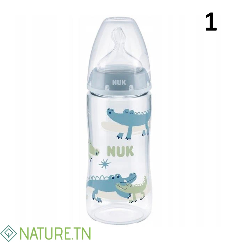 NUK FIRST CHOICE+ BIBERON TEMPERATURE CONTROL 0-6M 300ML 2 NUK FIRST CHOICE+ BIBERON TEMPERATURE CONTROL 0-6M 300ML 2