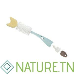 NUK Goupillon 2 en 1 avec Embout Éponge