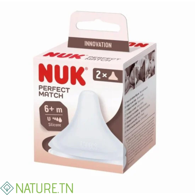 NUK PERFECT MATCH 2 TETINE EN SILICONE SOUPLE TAILLE M 6M+ 3 NUK PERFECT MATCH 2 TETINE EN SILICONE SOUPLE TAILLE M 6M+