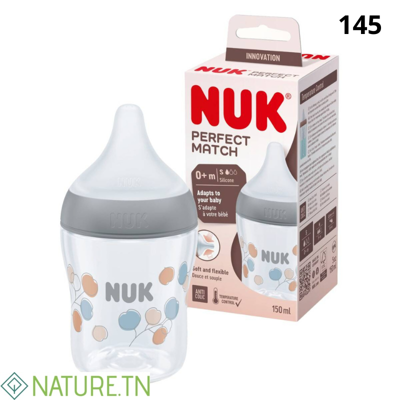 NUK PERFECT MATCH BIBERON ANTI COLIC 0M+ 150ML 1 NUK PERFECT MATCH BIBERON ANTI COLIC 0M+ 150ML 1