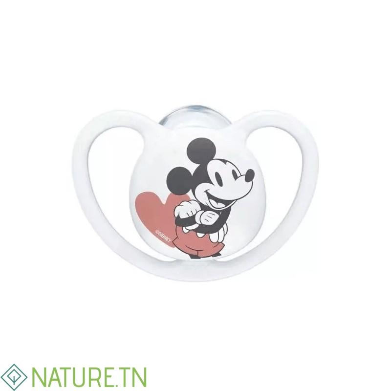 NUK SUCETTE SPACE AVEC BOITE 6-18M MICKEY 3 NUK SUCETTE SPACE AVEC BOITE 6-18M MICKEY